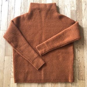Madewell Rust Mockneck Sweater